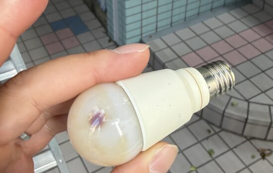 西小山の賃貸マンションで共用部の球切れ照明調査