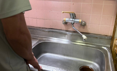 蛇口からの水漏れ