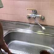 品川区小山で1階キッチン水栓既存写真