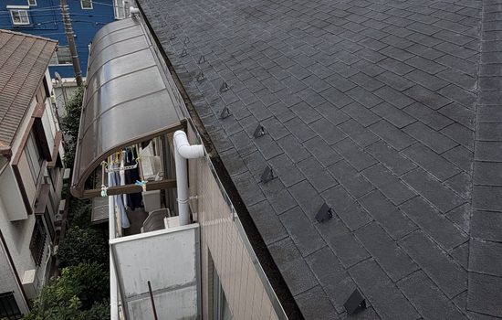 品川区小山でマンション雨漏りのご相談で屋上防水調査