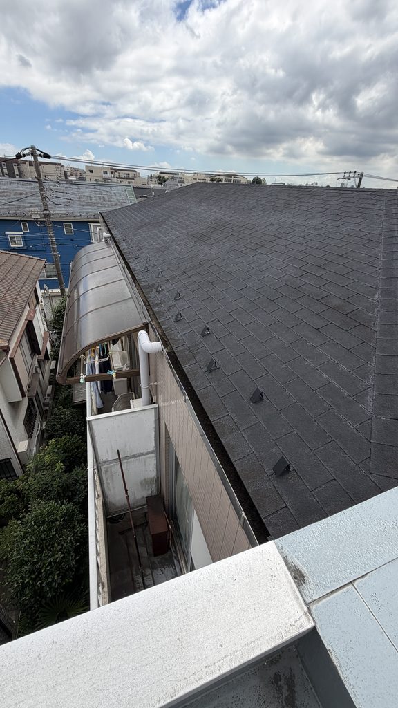 品川区小山で賃貸マンション防水調査写真