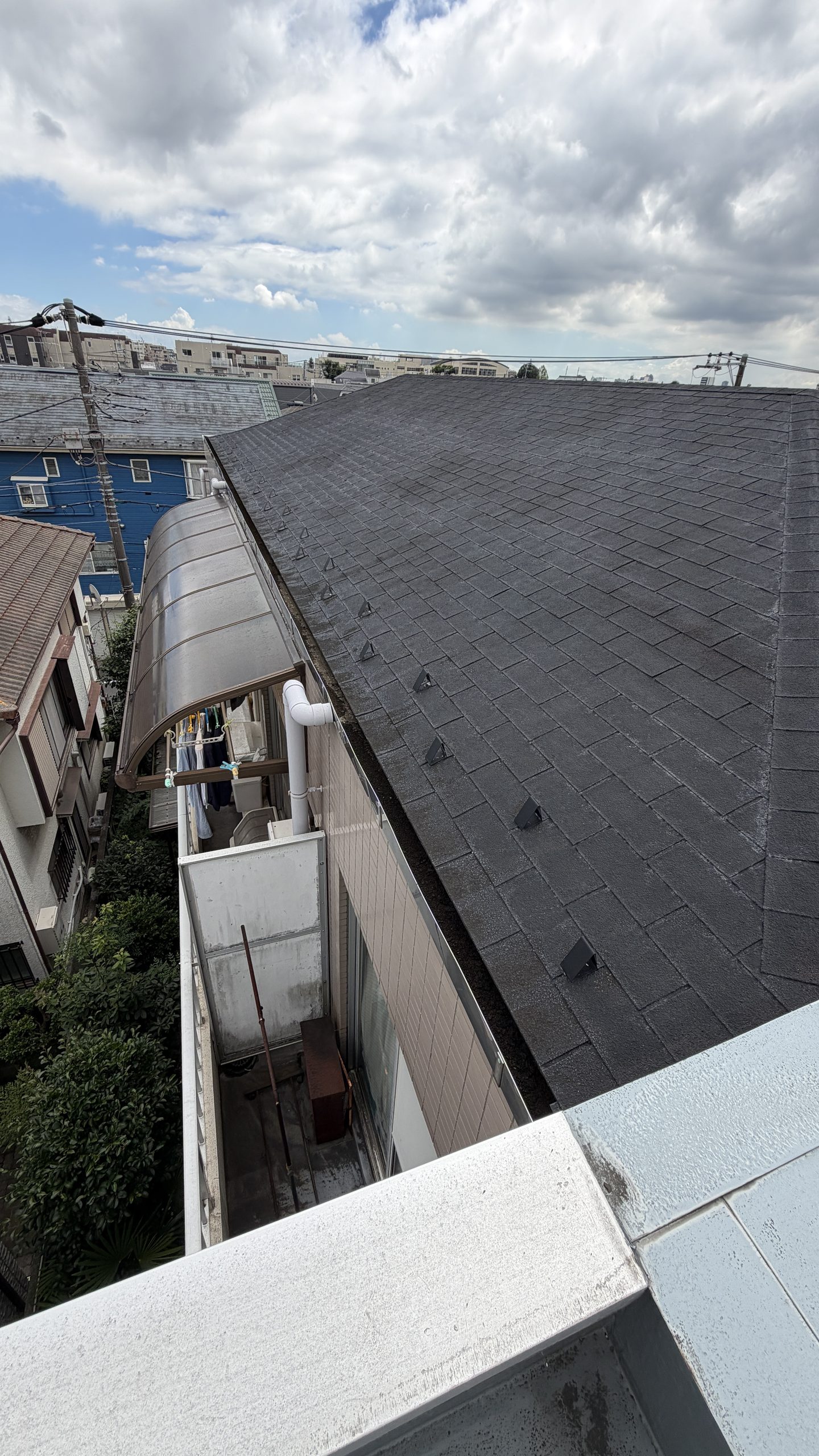 品川区小山マンション屋上防水調査写真