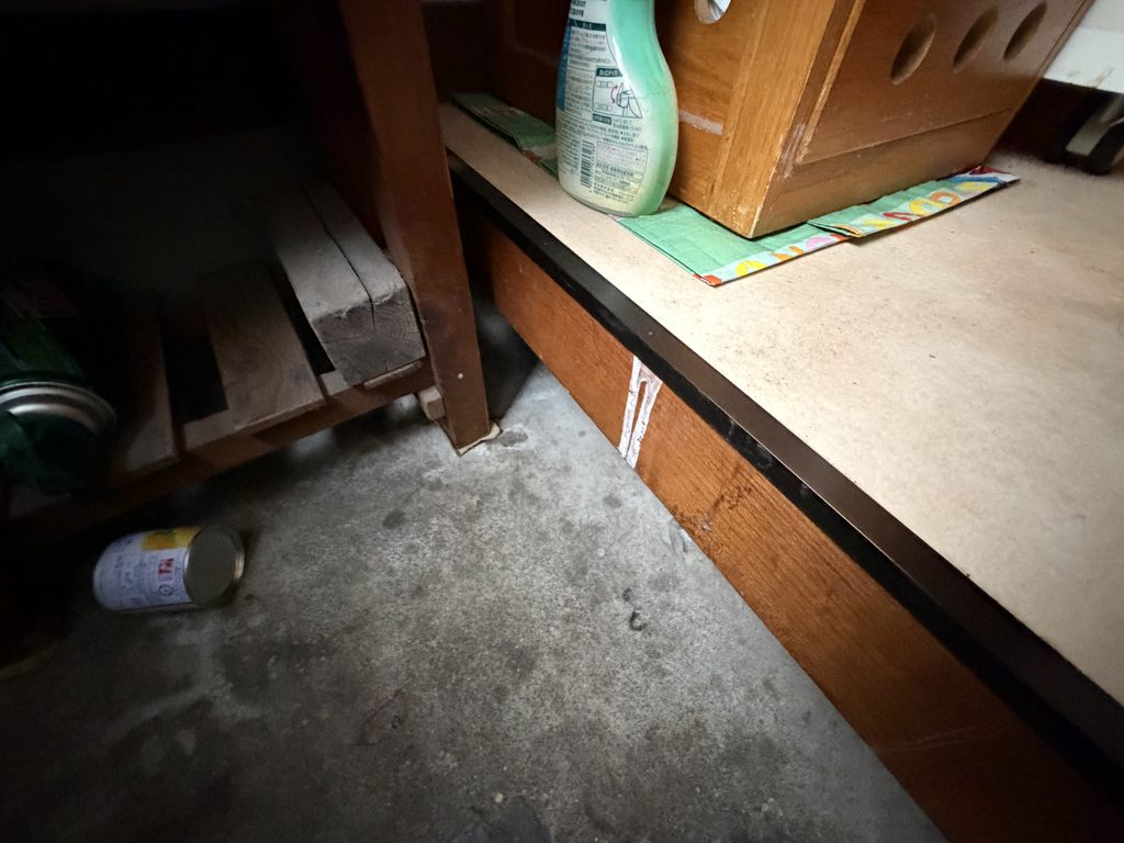 目黒区原町で床と土間の既存写真