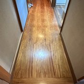 品川区小山台で凹んだ廊下床既存写真
