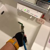 目黒区原町で洗面台高圧洗浄写真