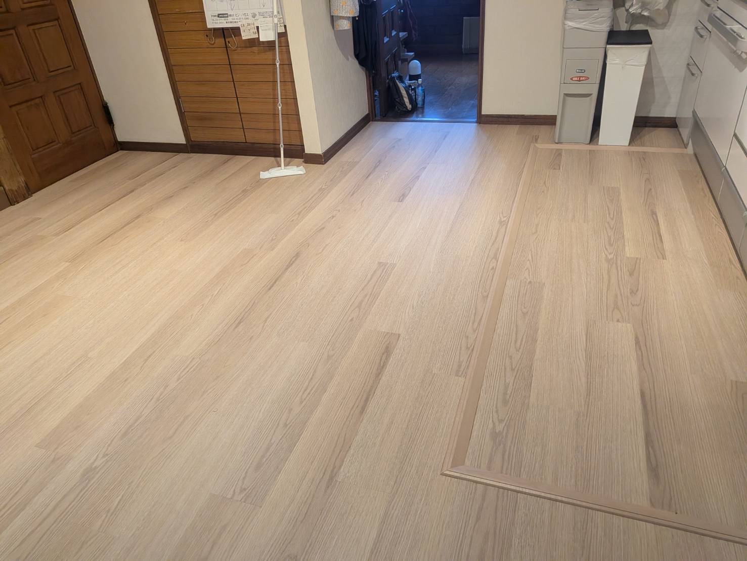 目黒区原町でLDKフロアタイル施工完了