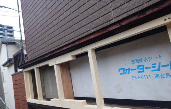 目黒区洗足で落ちそうで外した外壁のサイディング張替工事を完了