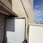武蔵小山でマンション外壁タイル割れ全体の既存写真