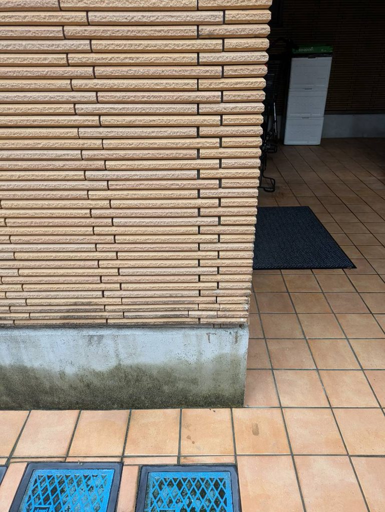 品川区荏原で外壁タイル破損既存写真