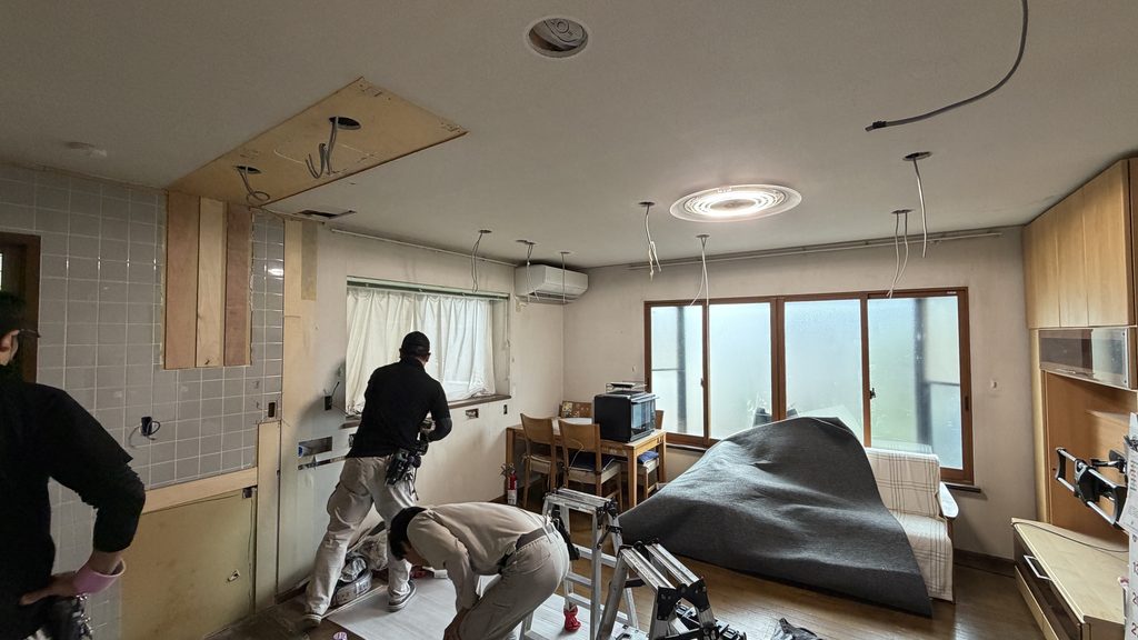 品川区小山でリビング解体も終えた写真